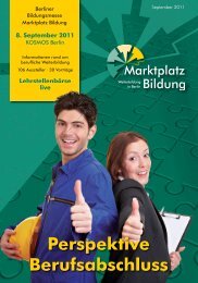 Perspektive Berufsabschluss - Marktplatz Bildung