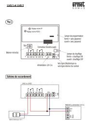 Fig.1 1145/1 et 1145/2 SchÃ©ma de raccordement - Urmet