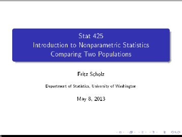 Stat 425 Introduction to Nonparametric Statistics Comparing Two ...