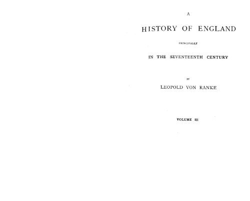 HISTORY OF ENGLAND