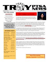 PTSA Newsletter - Troy High School