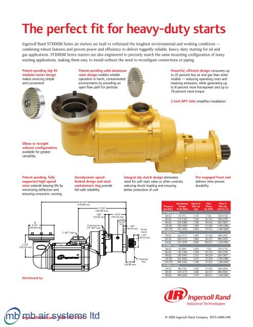 Air Starters - mb air systems ltd