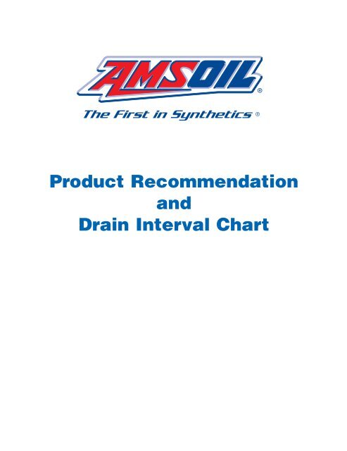 Amsoil Oil Chart