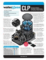 Water Maze CLP Series - Fultz Enterprises, Inc.