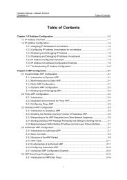 Table of Contents - H3C Co., Ltd