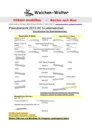 Spur H0 3-Leiter - Weichen-Walter