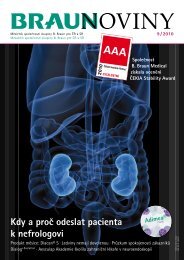 9 / 2010 (PDF, 4 MB) - Braunoviny - B. Braun Medical sro