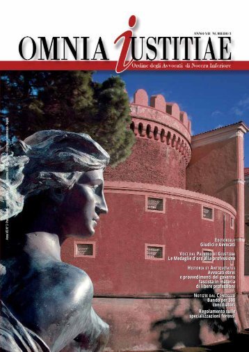 Anno VII - n. 3 in formato pdf - Consiglio dell'Ordine degli Avvocati ...