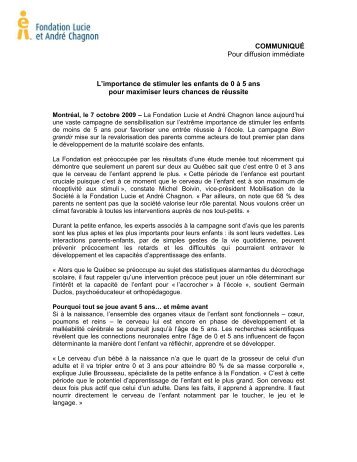 L'importance de stimuler les enfants de 0 Ã  5 ans pour maximiser ...