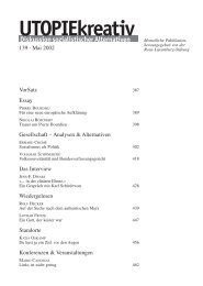 VorSatz Essay Gesellschaft â Analysen & Alternativen Das Interview ...