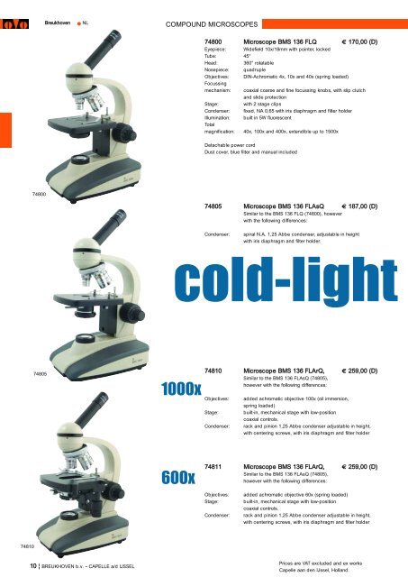 Microscopes - J. ROMA, Lda.