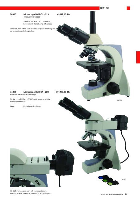 Microscopes - J. ROMA, Lda.