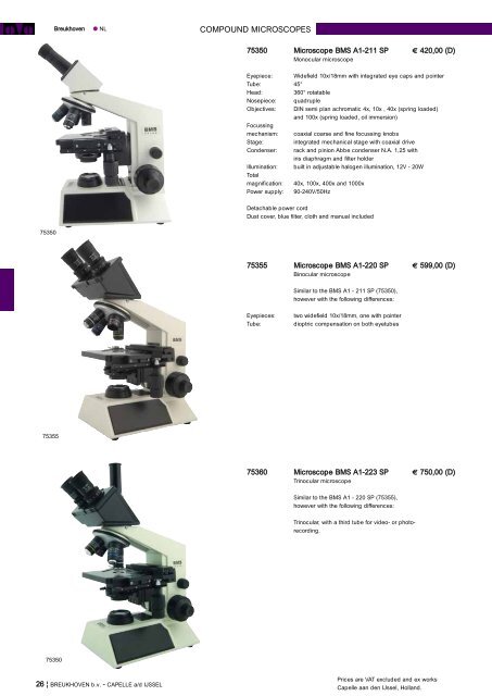 Microscopes - J. ROMA, Lda.