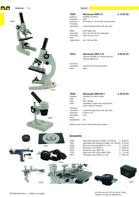 Microscopes - J. ROMA, Lda.