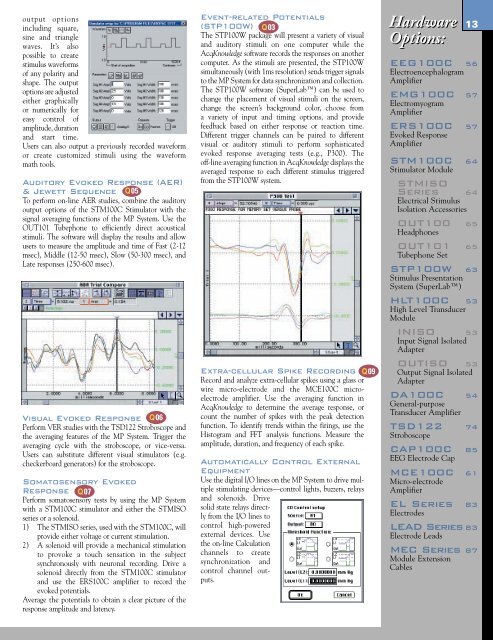 MP Research Catalog - Biopac