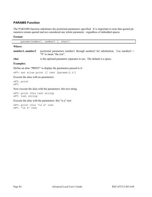 NetEx EFT213 Reference Manual Rel 5.4