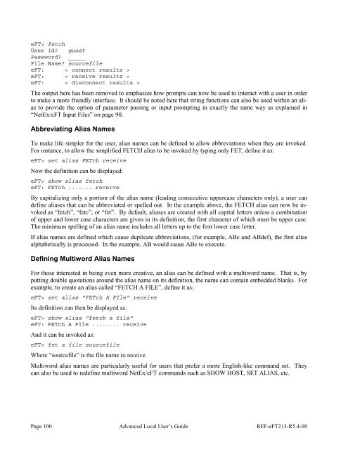 NetEx EFT213 Reference Manual Rel 5.4