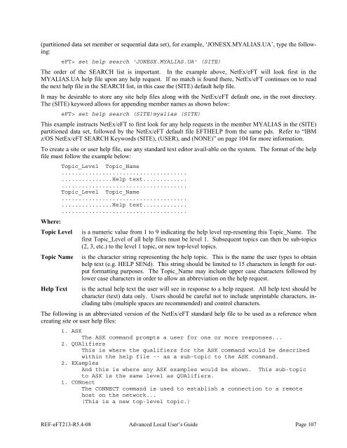 NetEx EFT213 Reference Manual Rel 5.4