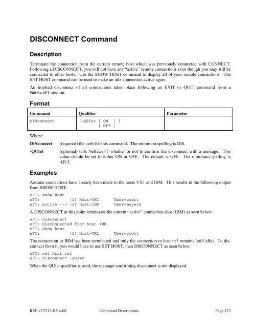 NetEx EFT213 Reference Manual Rel 5.4