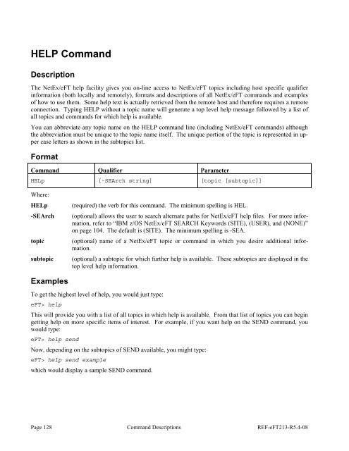 NetEx EFT213 Reference Manual Rel 5.4