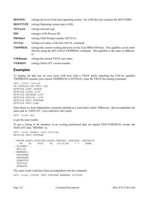 NetEx EFT213 Reference Manual Rel 5.4