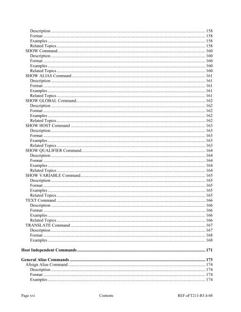 NetEx EFT213 Reference Manual Rel 5.4