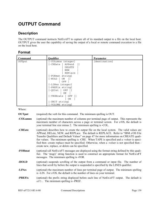 NetEx EFT213 Reference Manual Rel 5.4