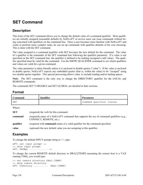 NetEx EFT213 Reference Manual Rel 5.4