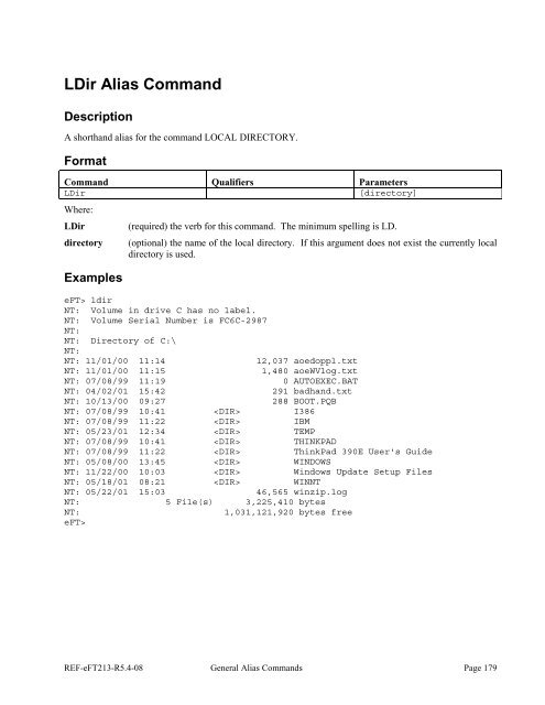 NetEx EFT213 Reference Manual Rel 5.4