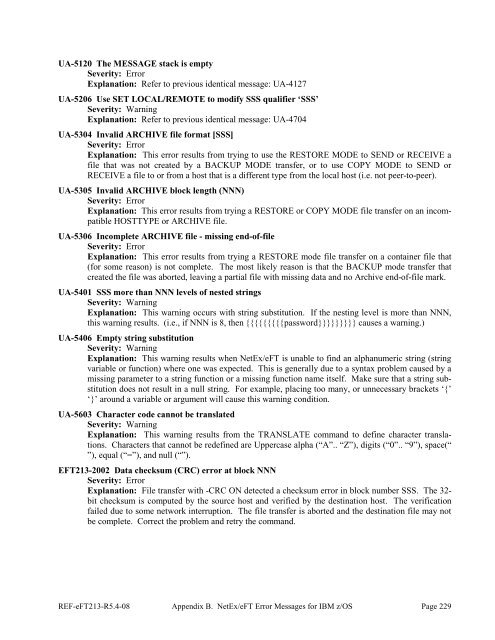 NetEx EFT213 Reference Manual Rel 5.4