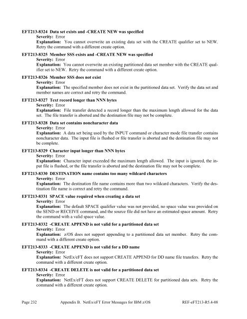 NetEx EFT213 Reference Manual Rel 5.4