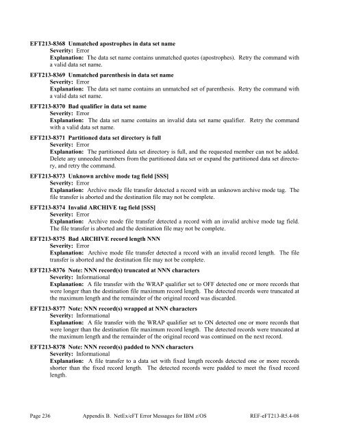 NetEx EFT213 Reference Manual Rel 5.4