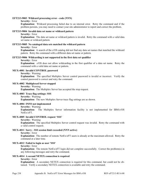 NetEx EFT213 Reference Manual Rel 5.4