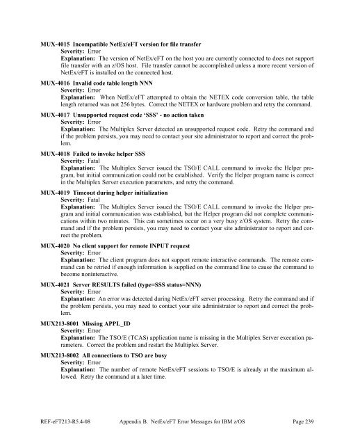 NetEx EFT213 Reference Manual Rel 5.4