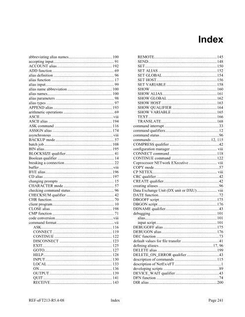 NetEx EFT213 Reference Manual Rel 5.4