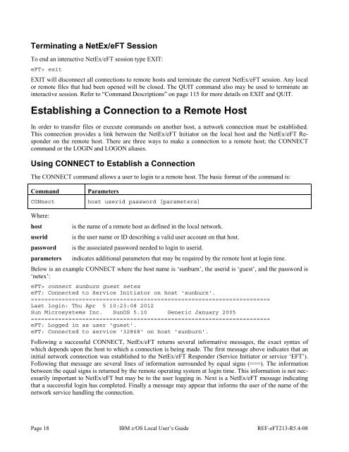 NetEx EFT213 Reference Manual Rel 5.4