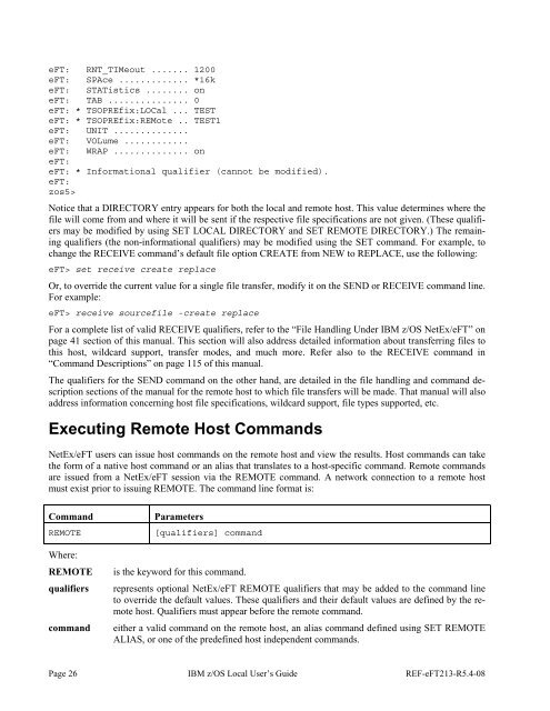 NetEx EFT213 Reference Manual Rel 5.4