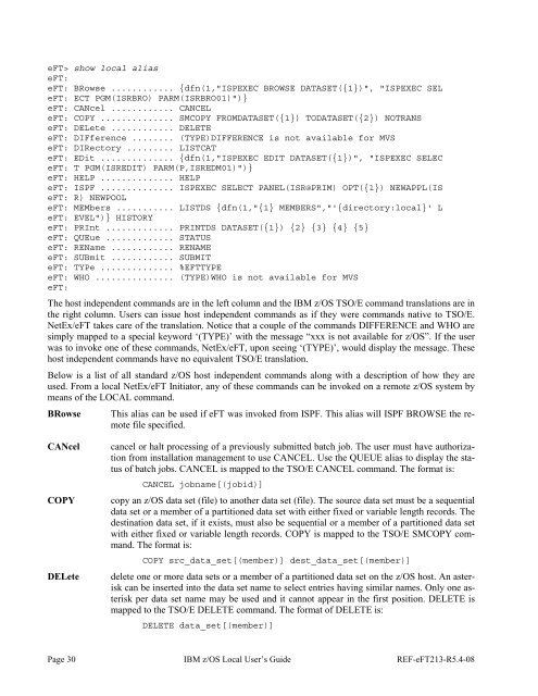 NetEx EFT213 Reference Manual Rel 5.4