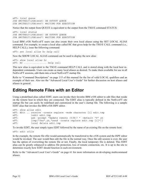 NetEx EFT213 Reference Manual Rel 5.4