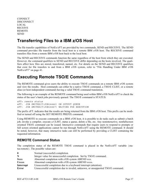 NetEx EFT213 Reference Manual Rel 5.4