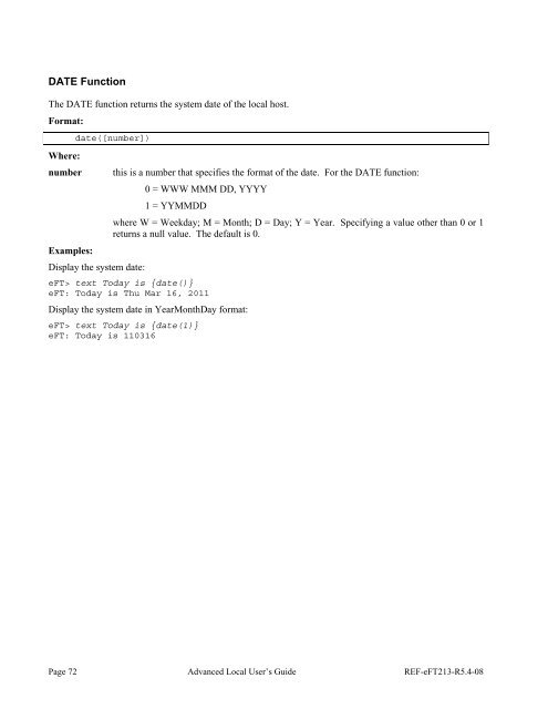 NetEx EFT213 Reference Manual Rel 5.4