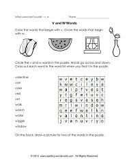 Both Printable Worksheets - Spelling Words Well