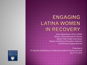 Engaging Latina Women in Treatment - Women, Children and ...