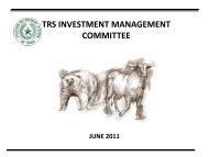 Investment Management Committee â June 16, 2011 - TRS