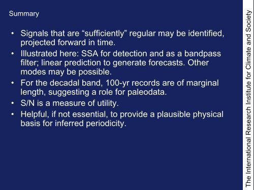 Decadal prediction: Periodicity and its discontents Arthur M. Greene ...