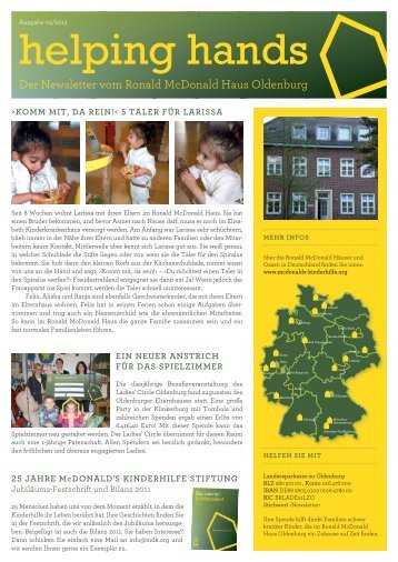 + Newsletter herunterladen (PDF) - McDonald's  Kinderhilfe Stiftung