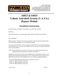 64023 & 64024 Vehicle Anti-theft System (V.A.T.S.) Bypass Module