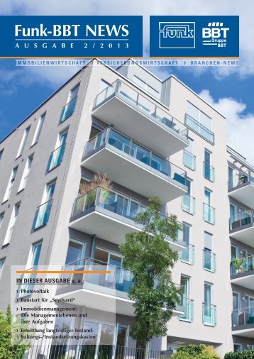 Funk-BBT News Ausgabe 2/2013 Photovoltaik ... - Funk Gruppe