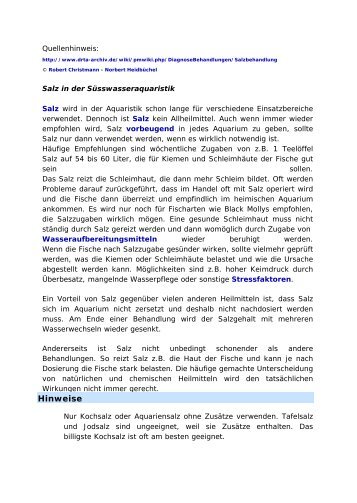 Quellenhinweis - Aquarienfreunde-wilhelmshaven.de