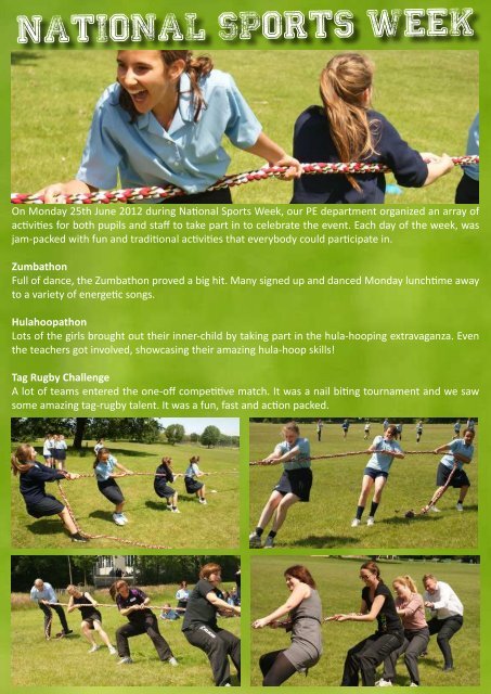 Belvedere Summer 2 Ezine 2012.pdf - The Belvedere Academy